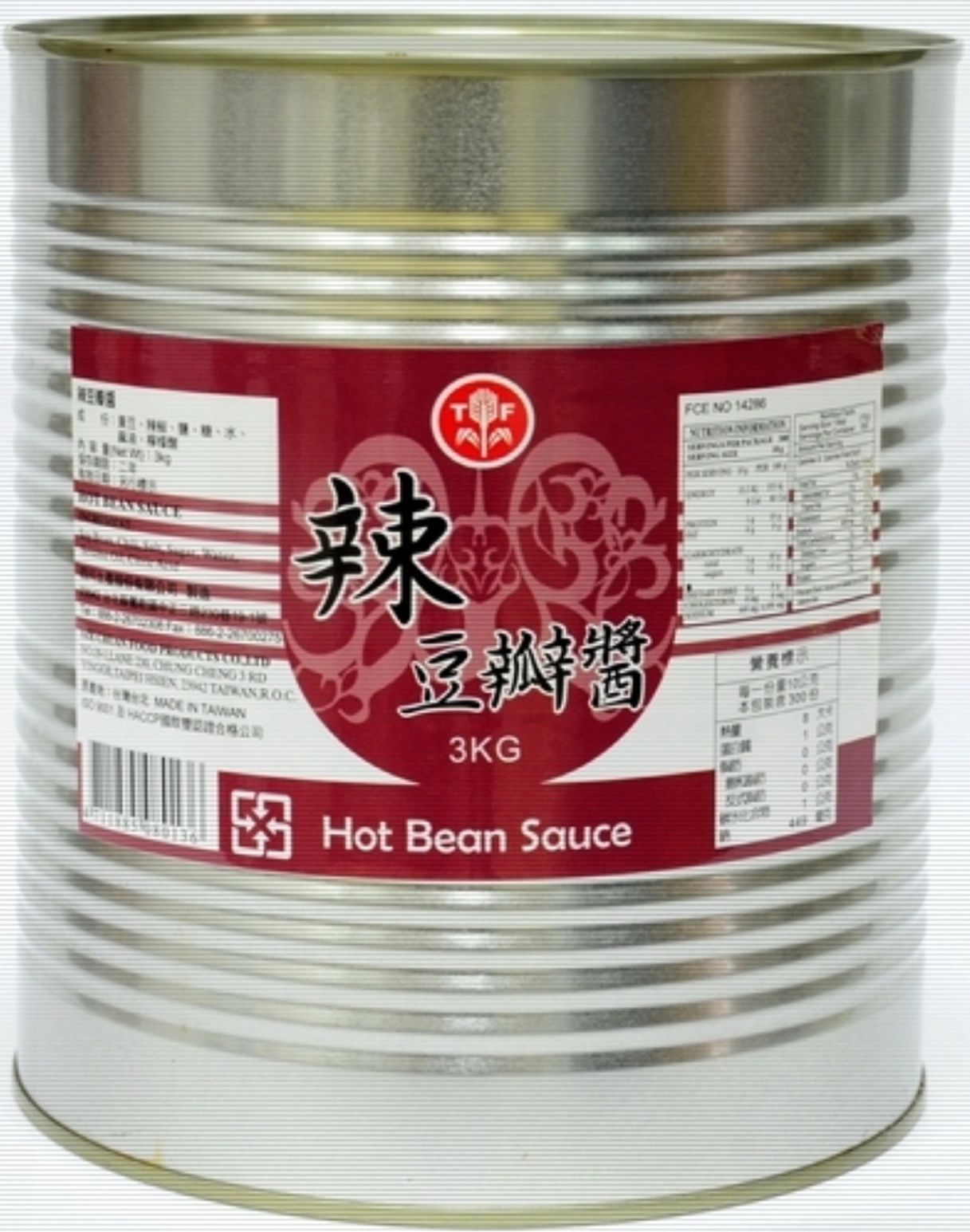 天府牌辣豆瓣醬-3KG鐵桶