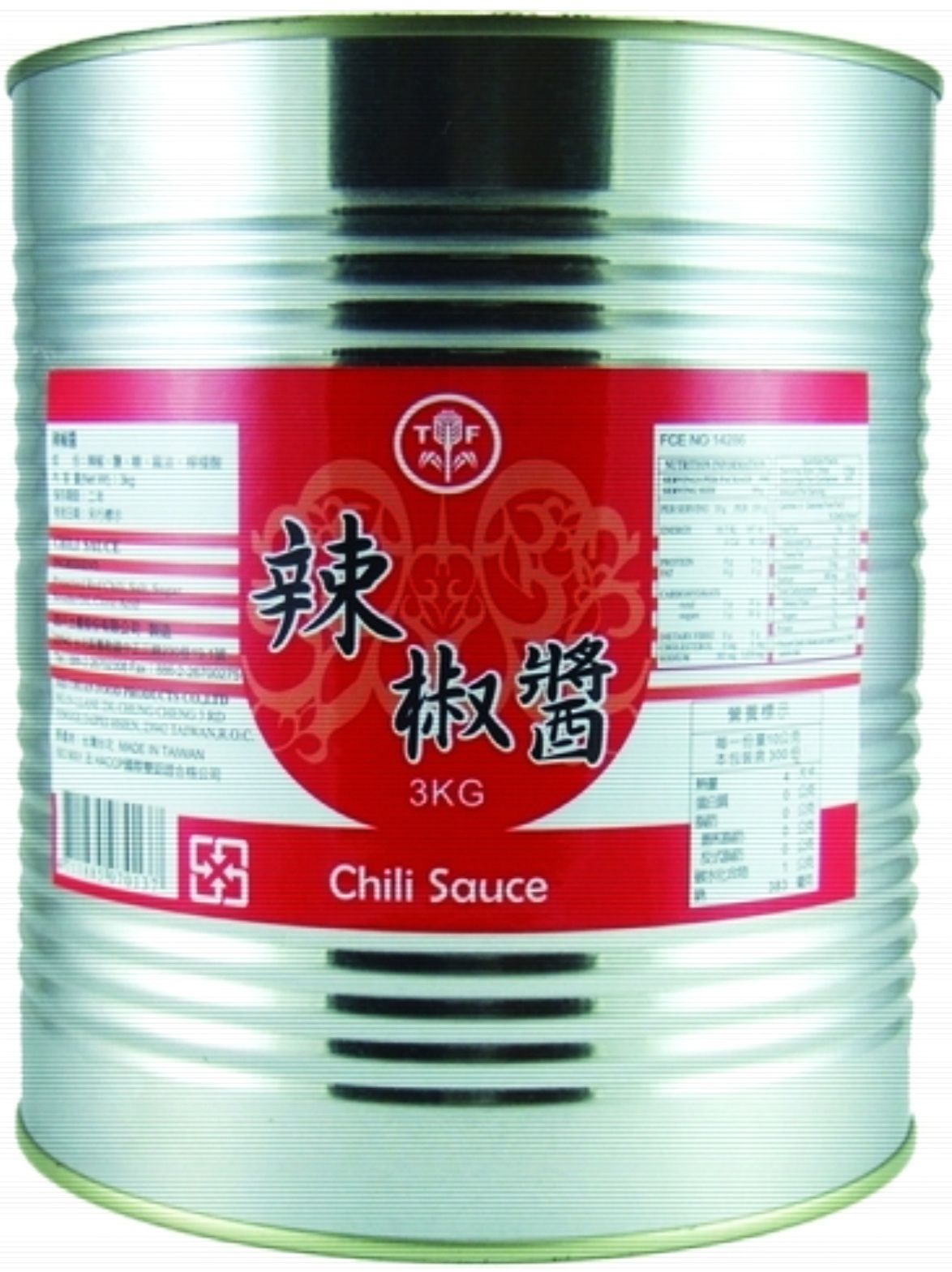 天府牌辣椒醬-3KG鐵桶