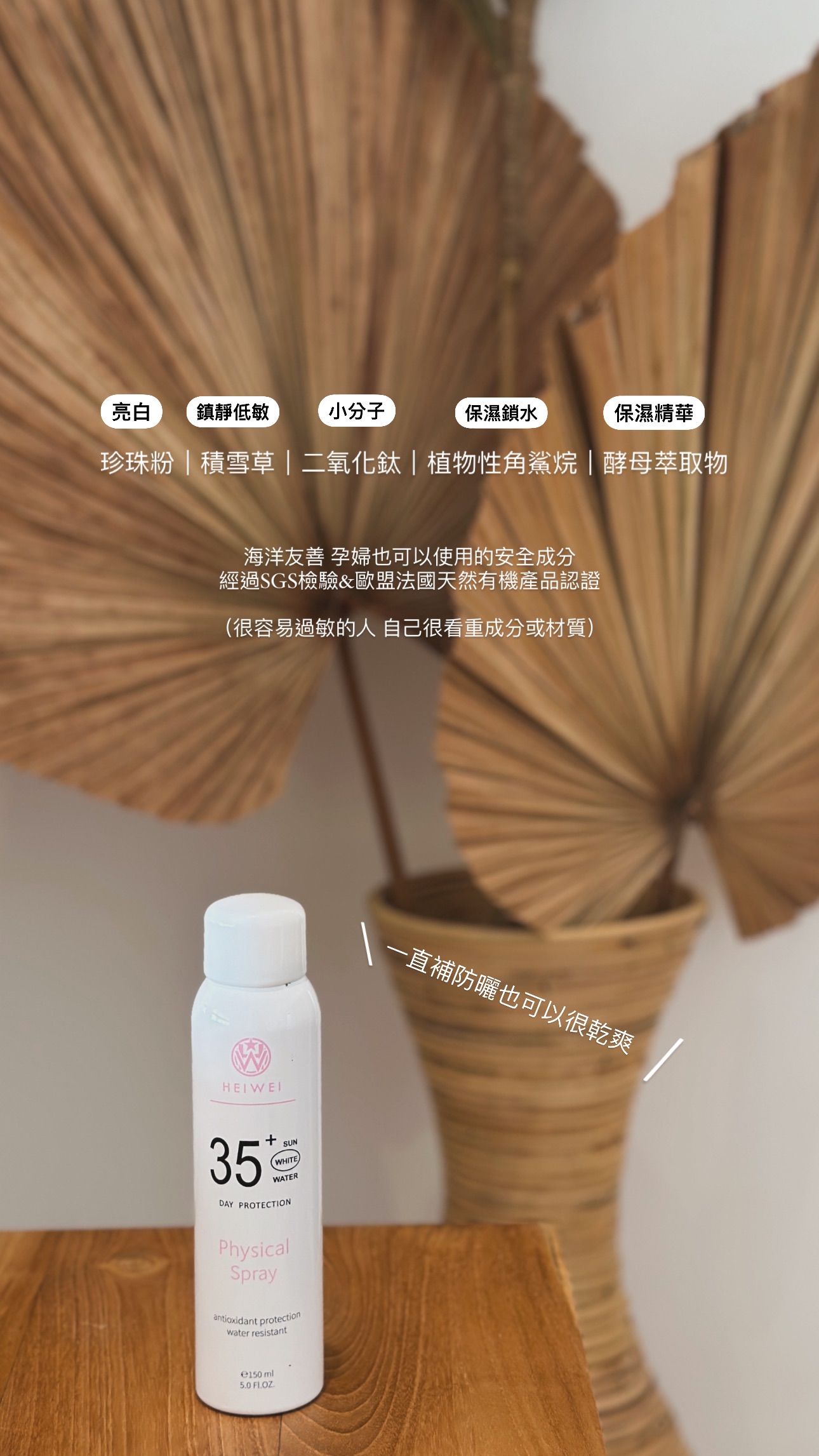 爆白防護隔離噴霧 ｜ 物理防曬