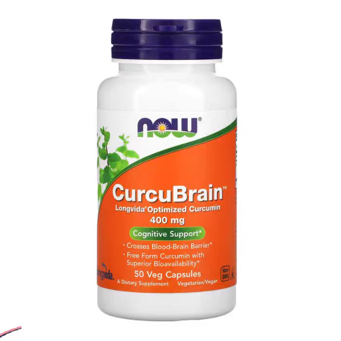 【代購 預售】NOW CurcuBrain™ 薑黃膠囊｜高效吸收型薑黃素｜護腦 × 抗發炎 × 提神清腦