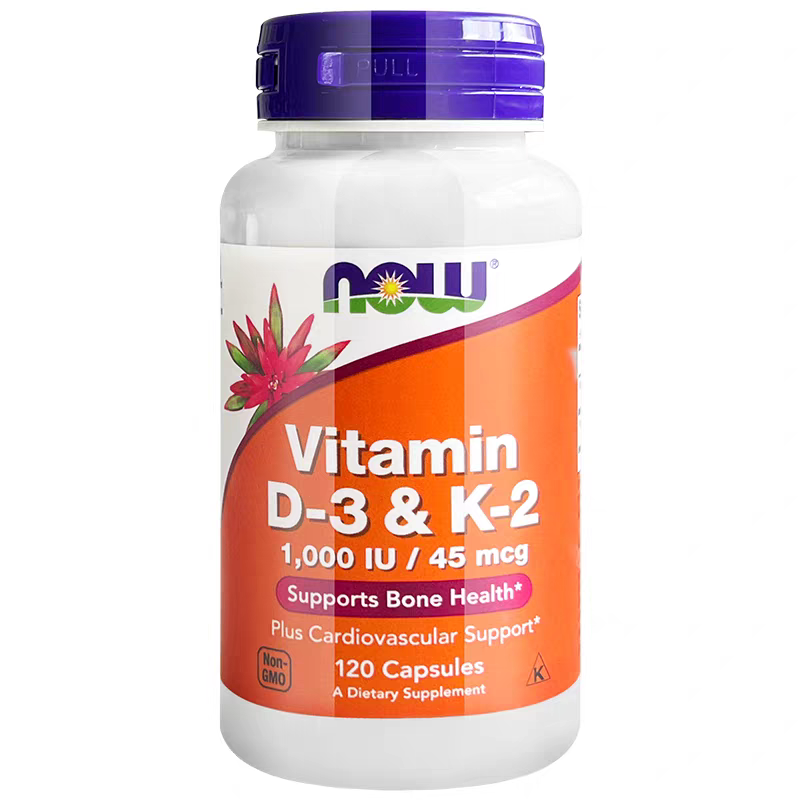 【代購 預售】NOW 維生素D3＋K2｜強健骨骼 × 預防鈣化 × 心血管雙重守護