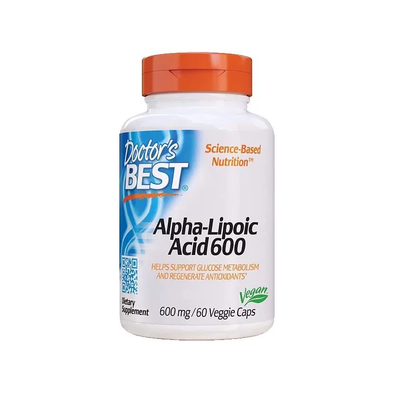 Doctor’s Best 高效α硫辛酸 600mg（60顆膠囊）｜強效抗氧化、促進糖代謝｜純素配方