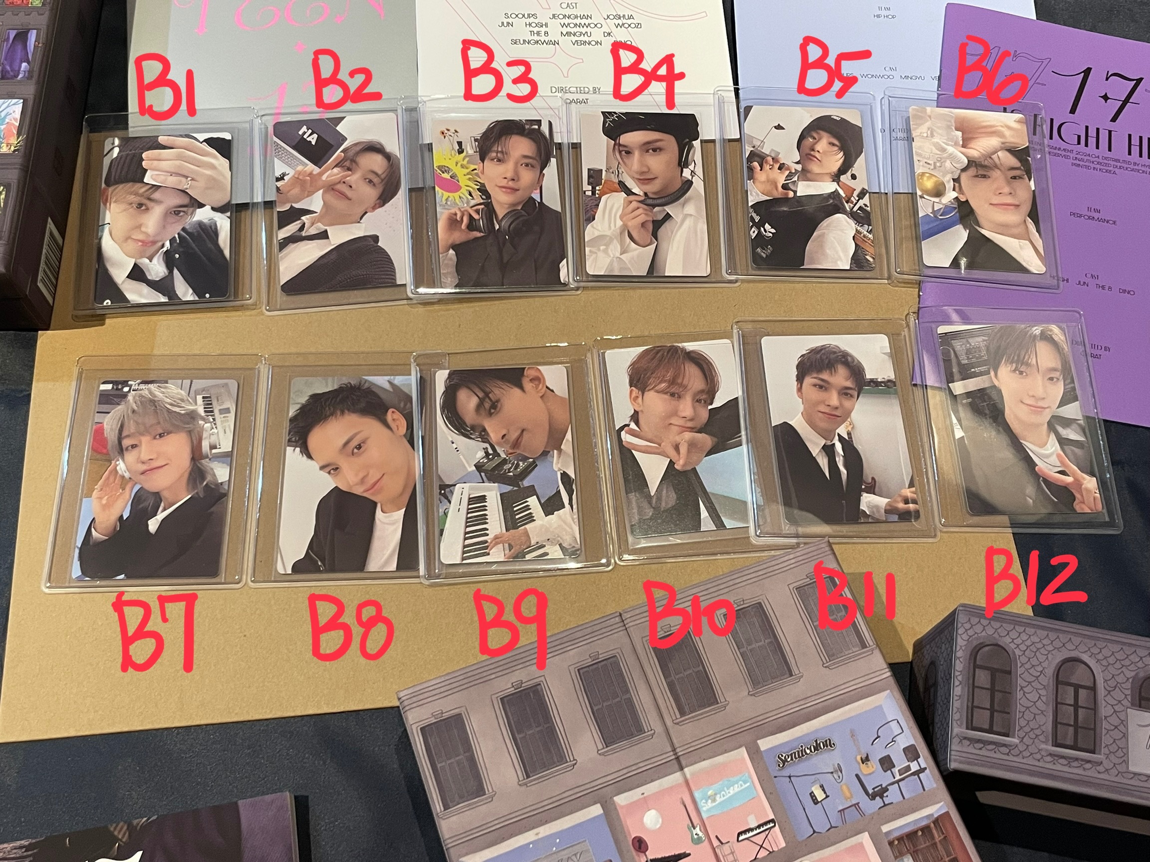 Seventeen 小卡B區BEST ALBUM  17 IS RIGHT HEAR VER