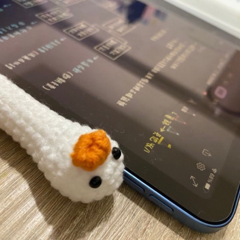 兔兔鉤織🐰動物筆套-鴨鴨/apple pencil/ipad/觸控筆筆套保護套可愛療癒萌物手工手作毛線編織情侶閨蜜同款