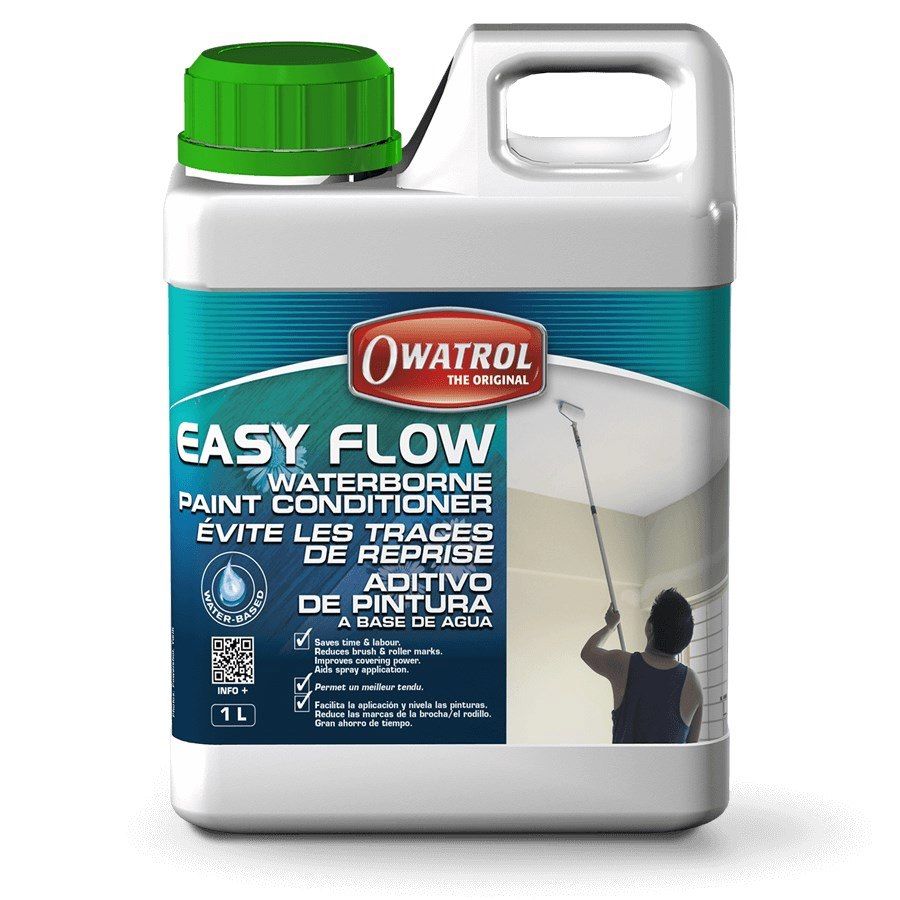 Owatrol Easy Flow 台灣總代理 壓克力流動畫調和劑/水性塗料柔順劑/助流劑 1L