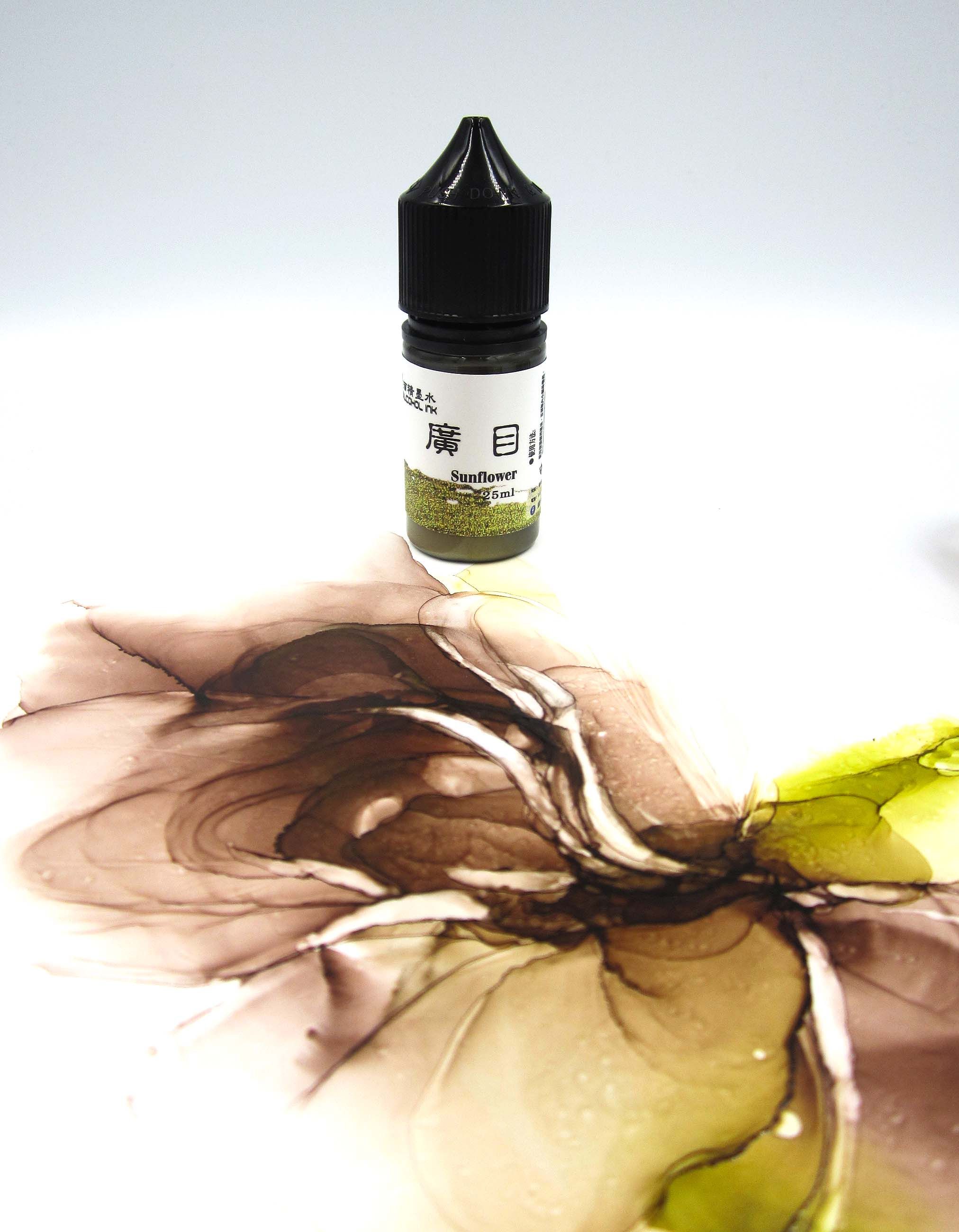 Alcohol墨水偏光珠光-廣目  Alcohol墨水畫/手作樹脂水彩25ml