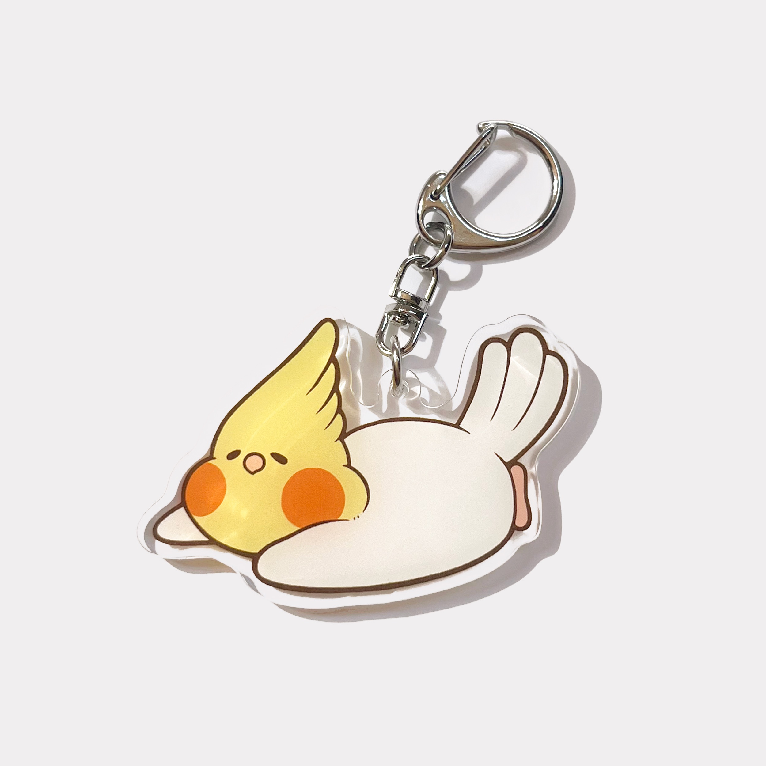 玄鳳鸚鵡 趴趴款 壓克力鑰匙圈吊飾