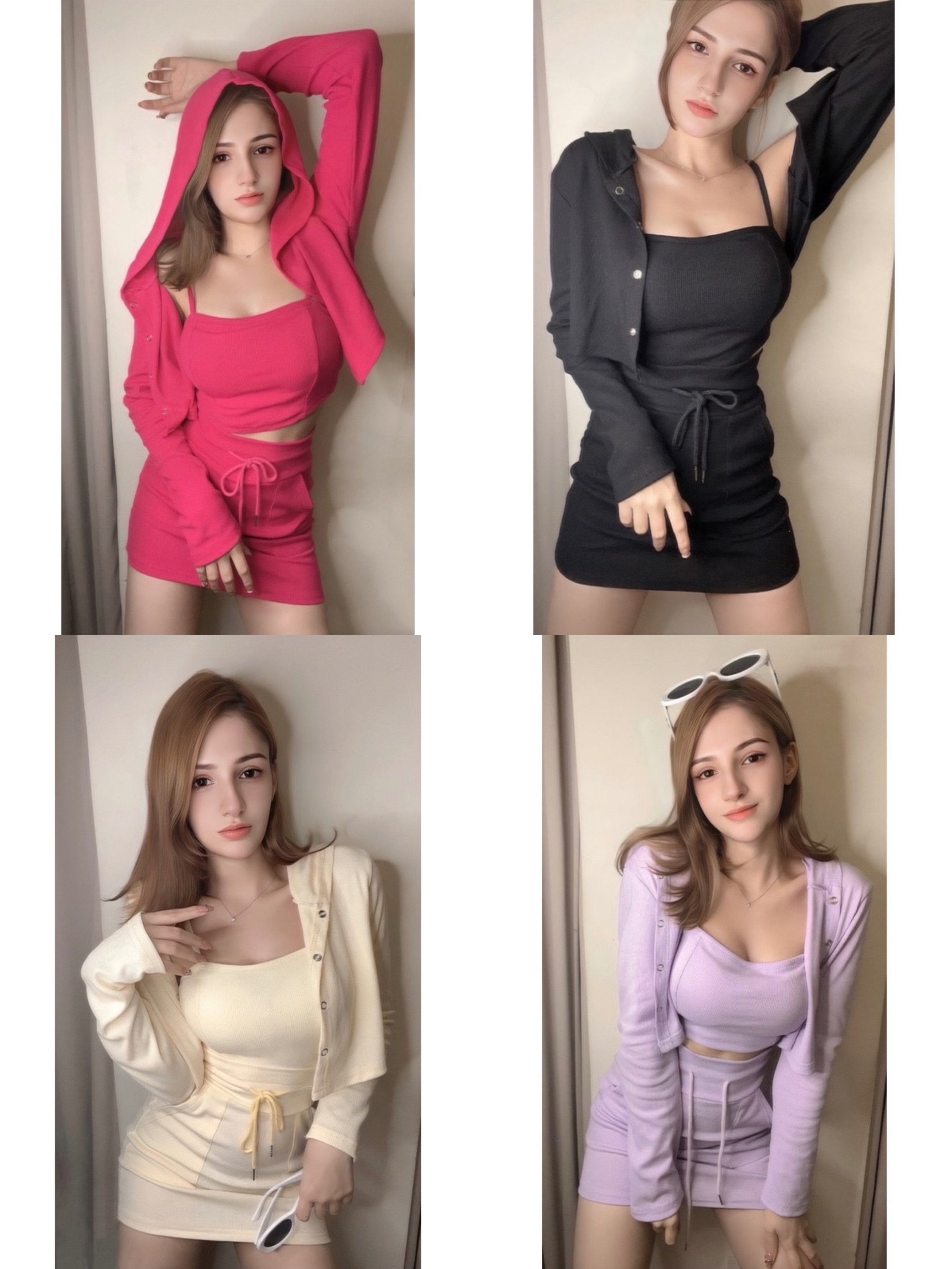 素面三件式套裝