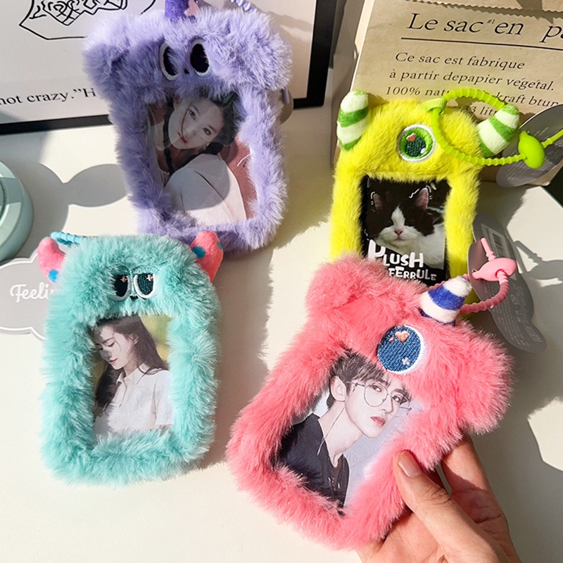 小怪獸可愛多巴胺毛絨卡套