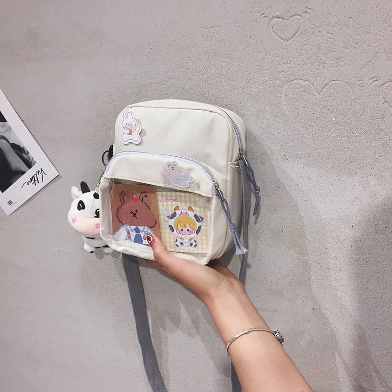 可愛少女感學生布包新款韓版百搭書包