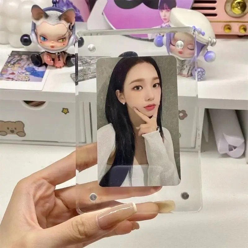 高透加厚3寸拍立得亞克力磁吸相框卡磚