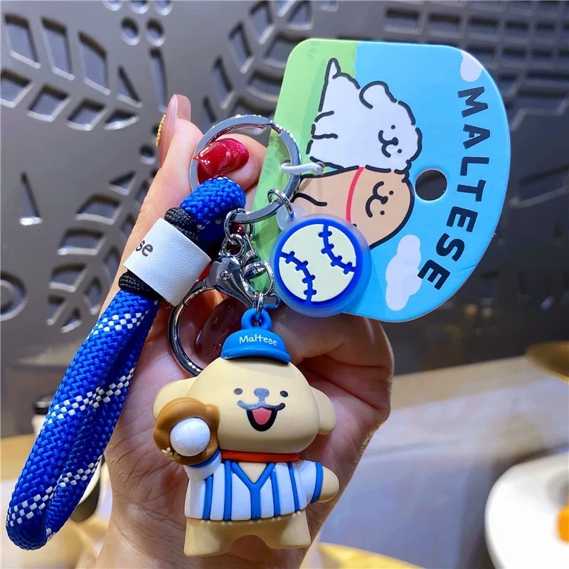 棒球線條小狗吊飾⚾️🇹🇼