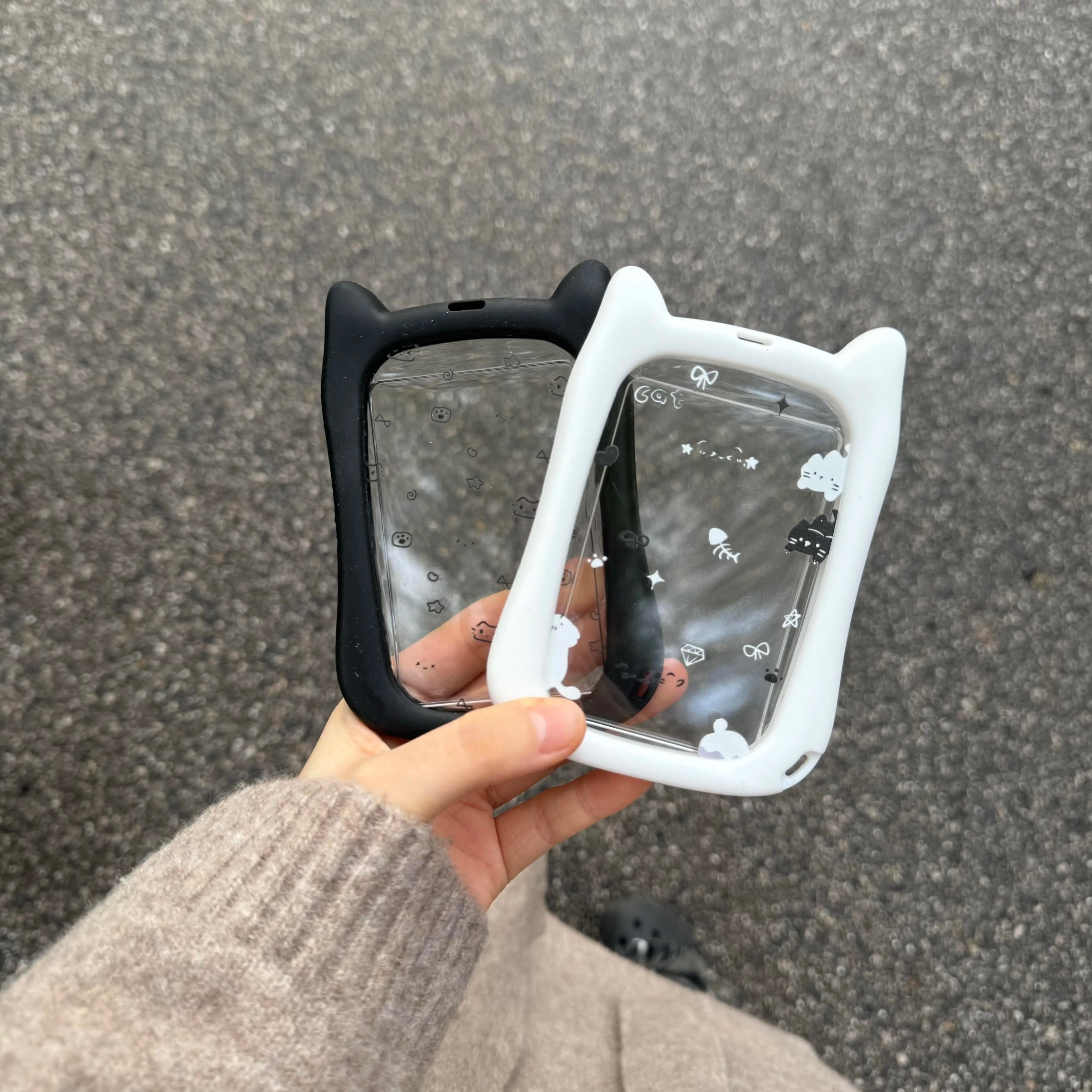 小貓卡套透明硬殼卡套