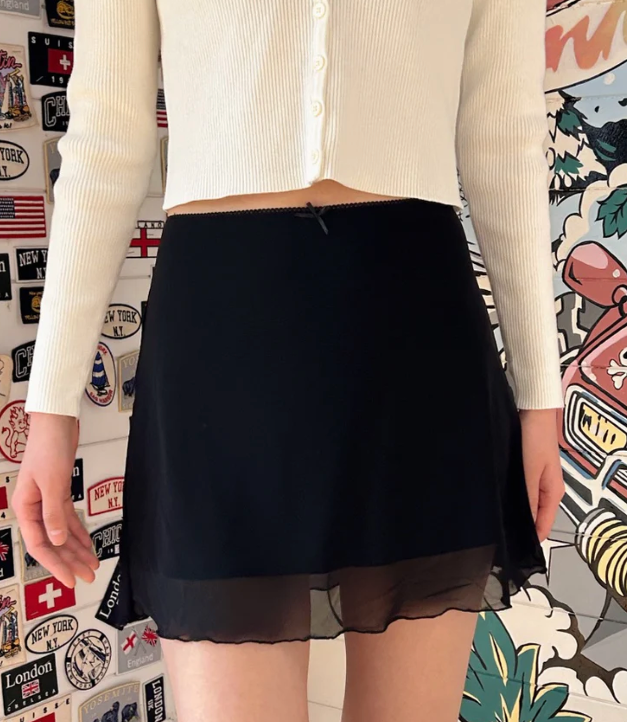 推薦！蝴蝶結網紗短裙Ciara Skirt