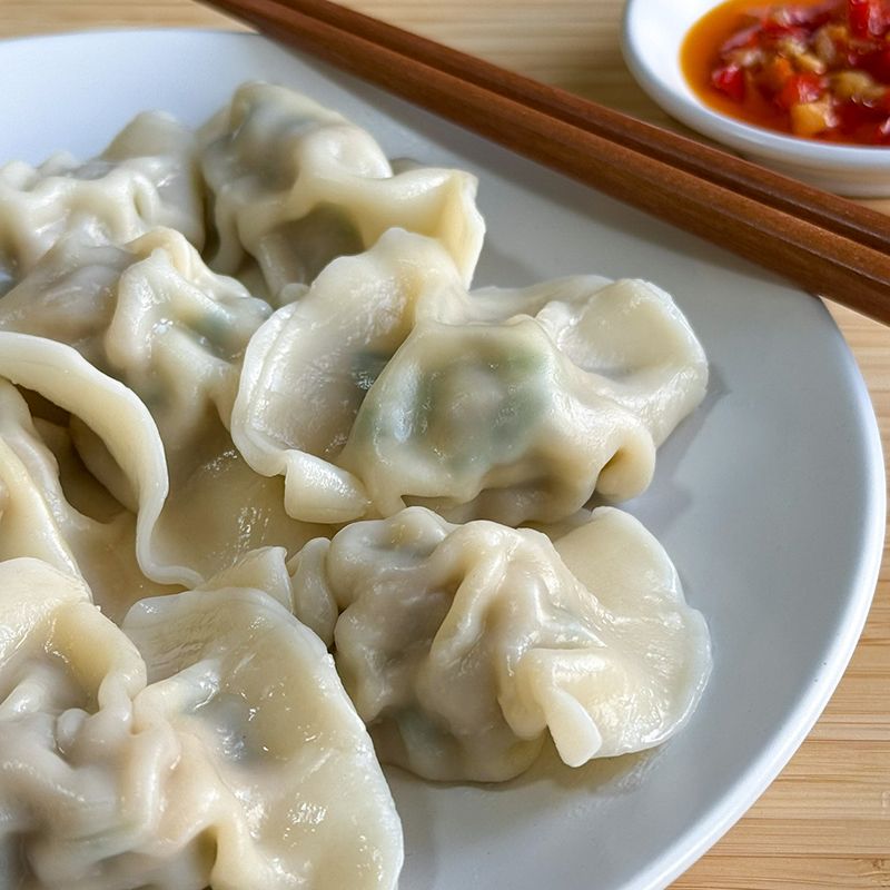 招牌水餃（剝皮辣椒 微辣）