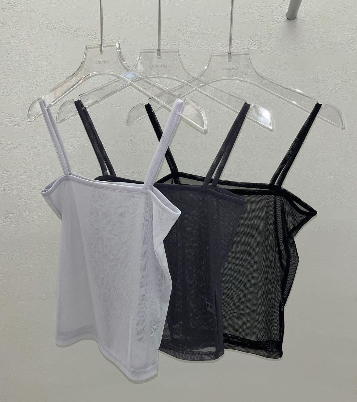 🇰🇷Lazystore  韓國透膚穿搭背心 吊帶 3 colors