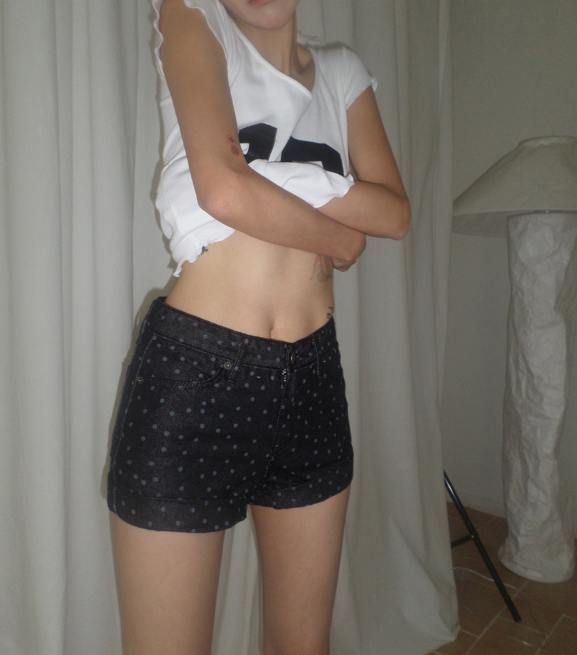 🇰🇷Lazystore 圓點低腰短褲 2 colors