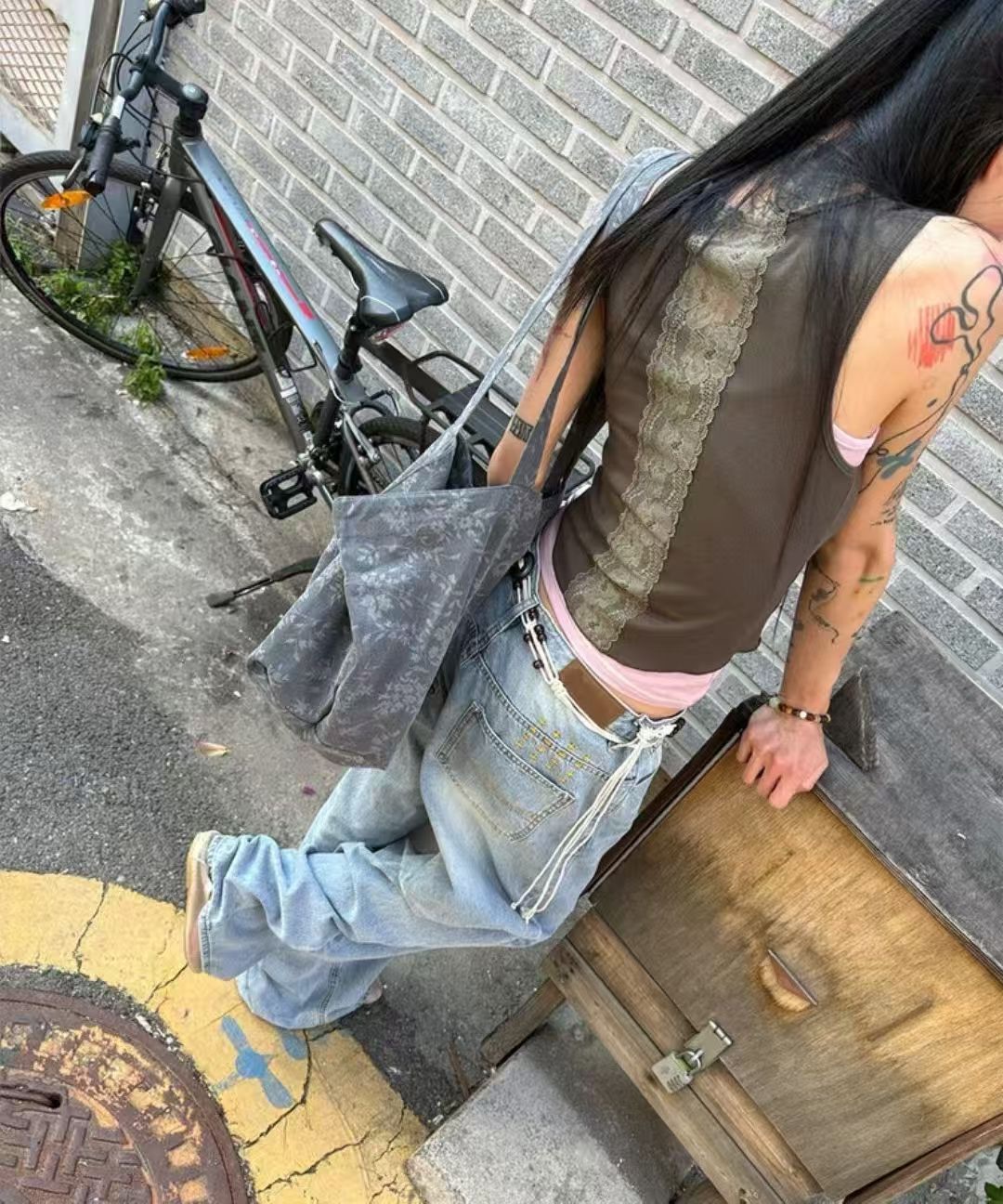 🇰🇷後背蕾絲背心