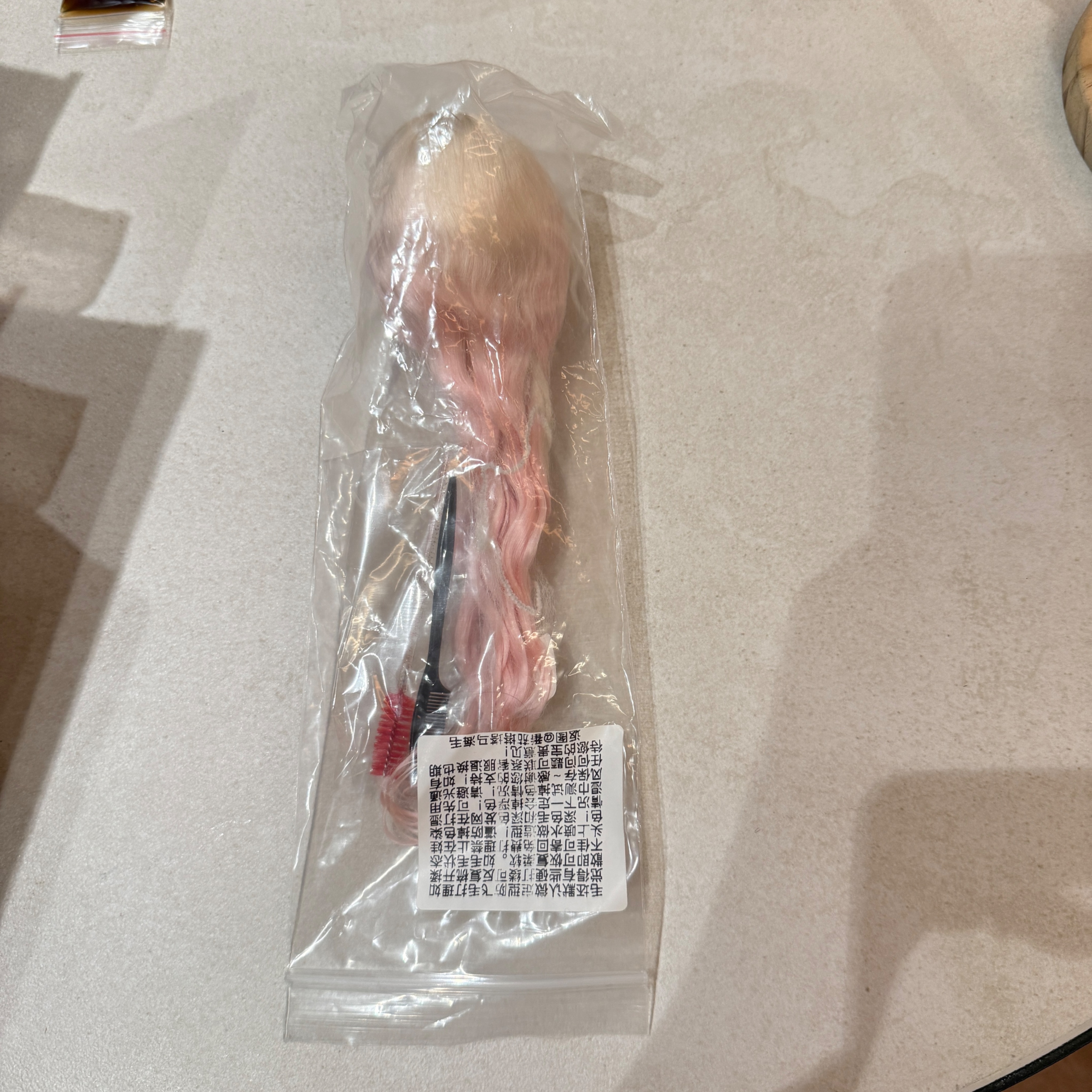 4分bjd假髮 櫻花裊裊 粉金漸變