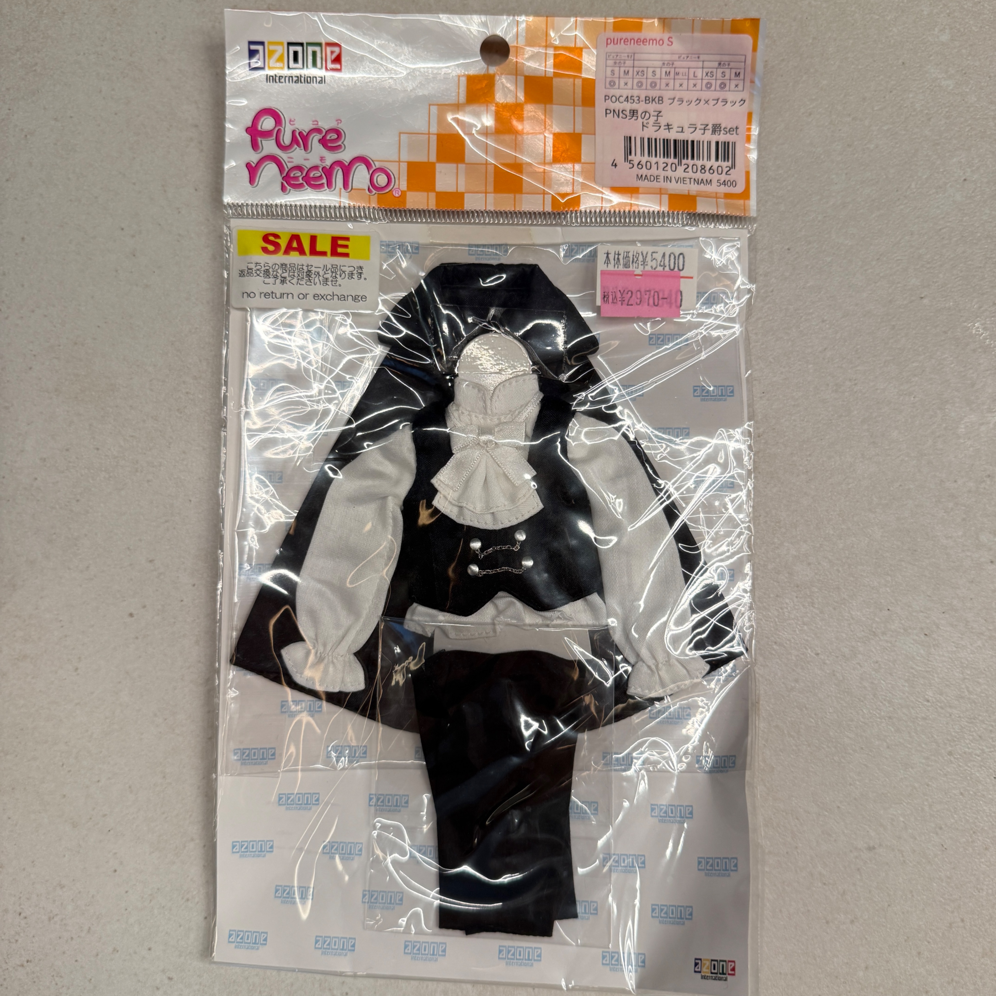 azone 1/6 條紋上衣 吸血鬼套裝 襯衫