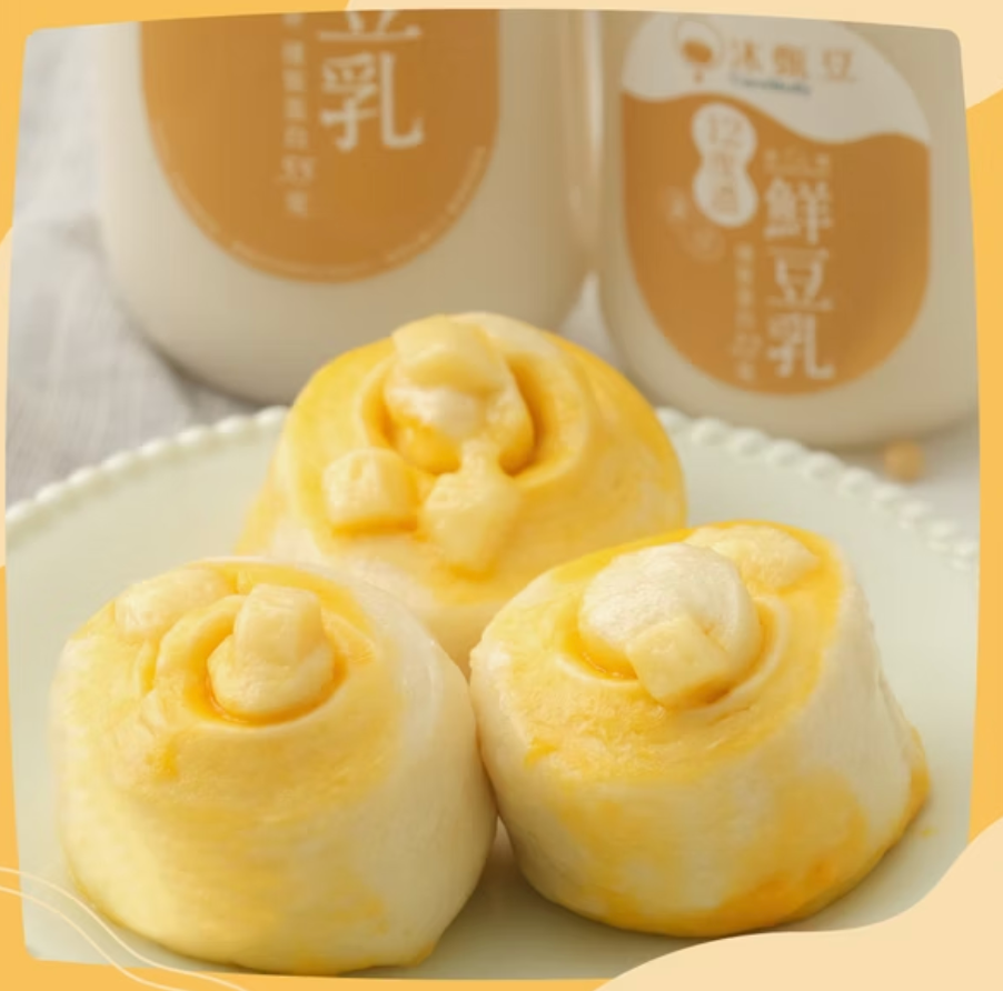 【新品狂銷】起司乳酪豆漿饅頭 360g/包 （6入）│奶素