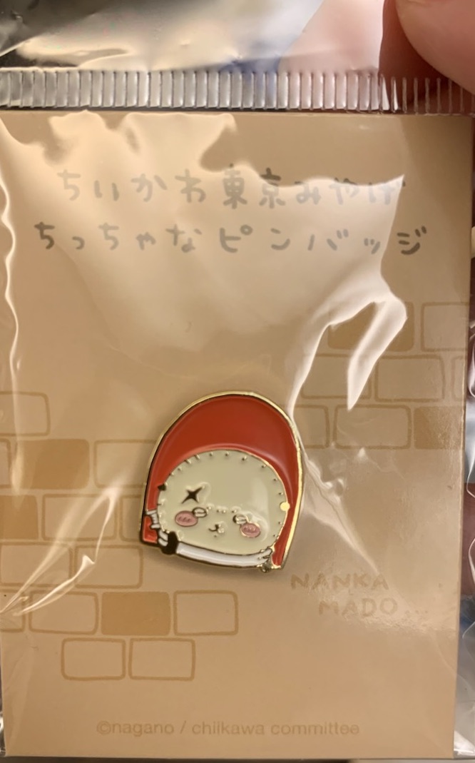 |現貨|ちいかわ東京みやげ|師傅開窗金屬造型徽章