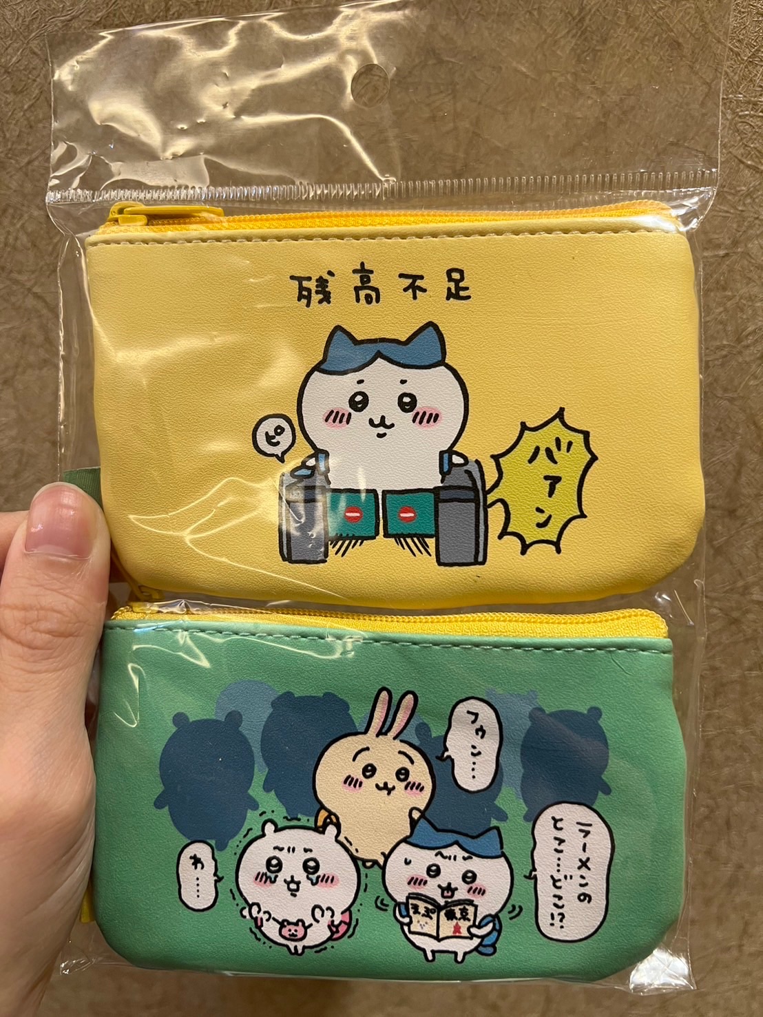 |現貨|吉伊卡哇 ちいかわ殘高不足零錢包2入組