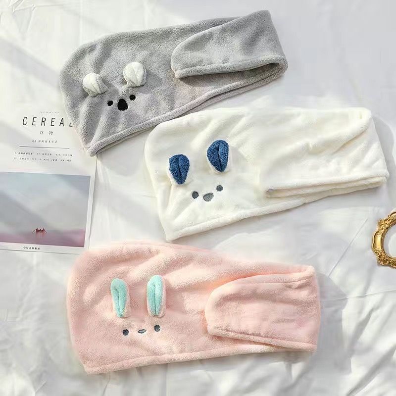 韓國兔耳朵乾發帽吸水帽