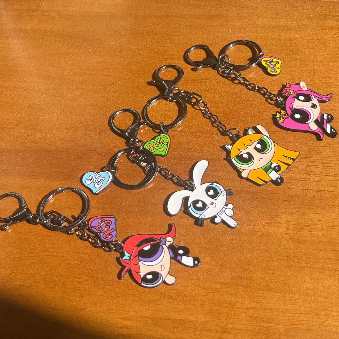 New jeans飛天小女警金屬周邊鑰匙扣