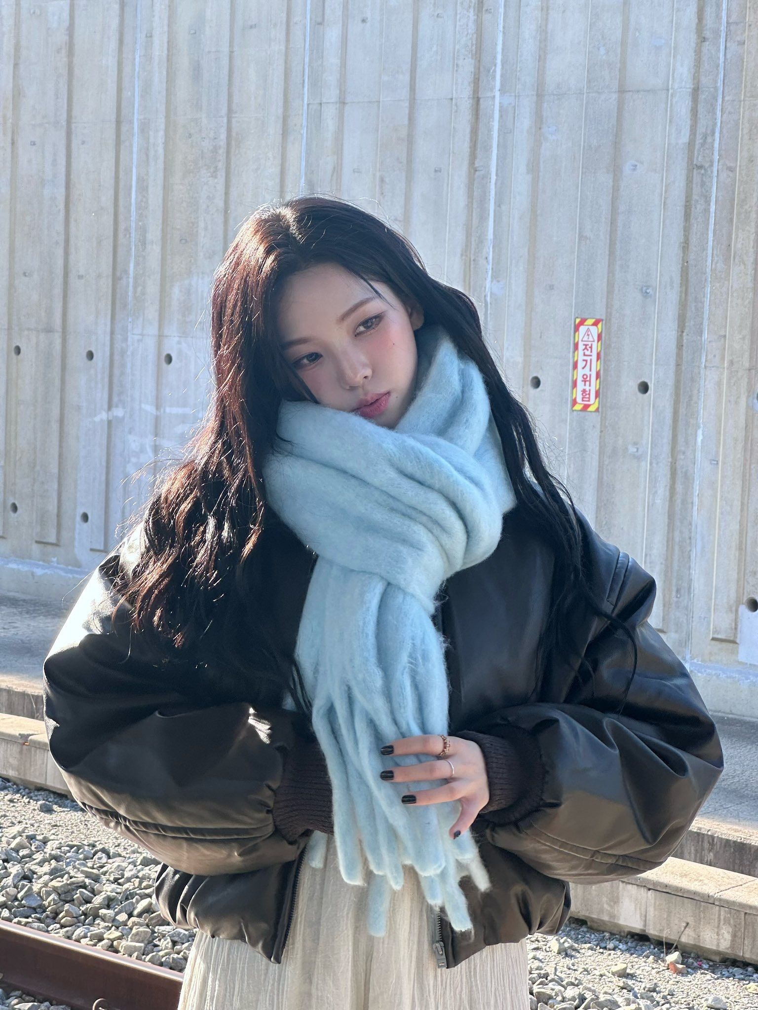 Karina同款 Engbrox cotton candy muffler