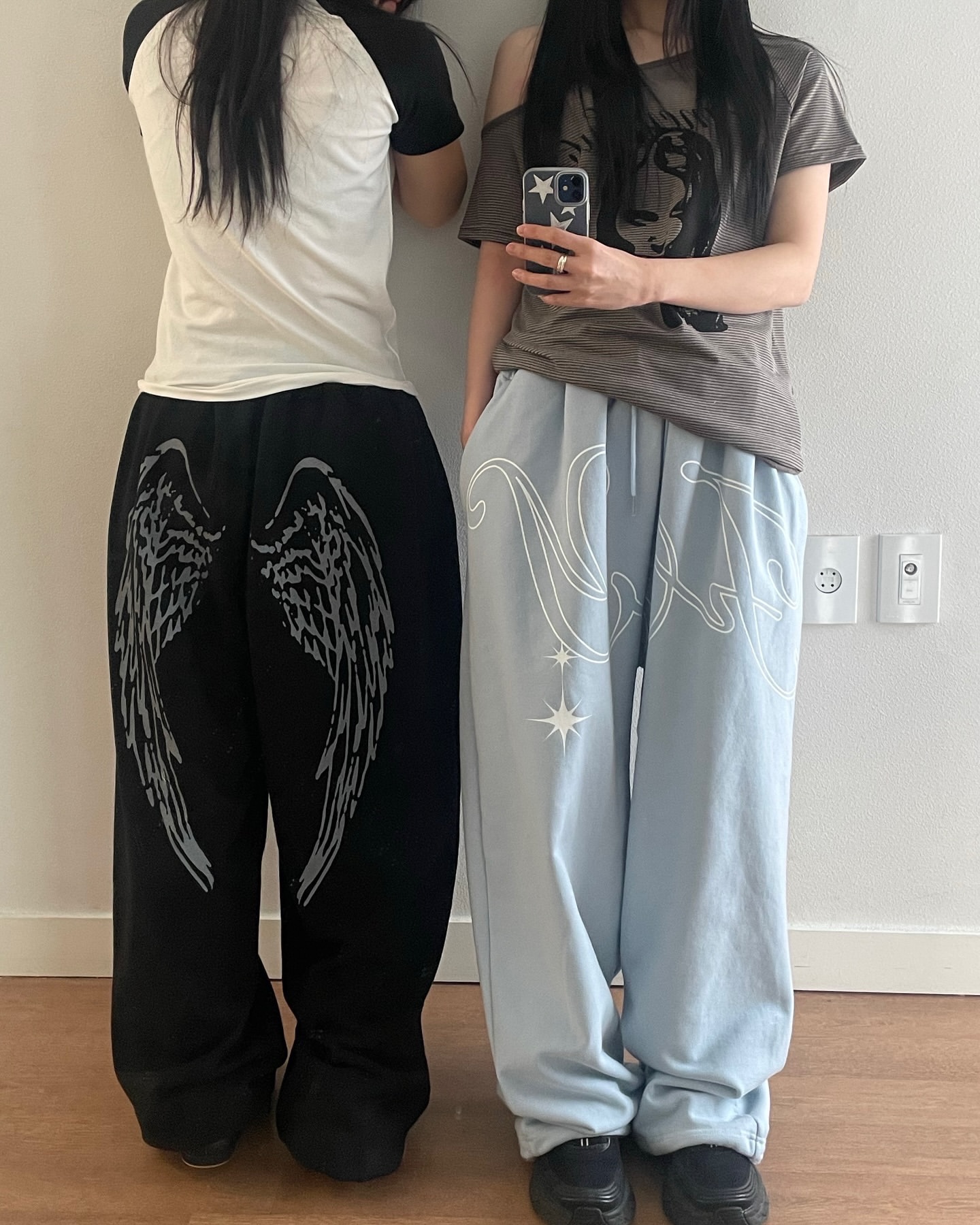 Fancy club 엔젤 빈티지 스웻 팬츠