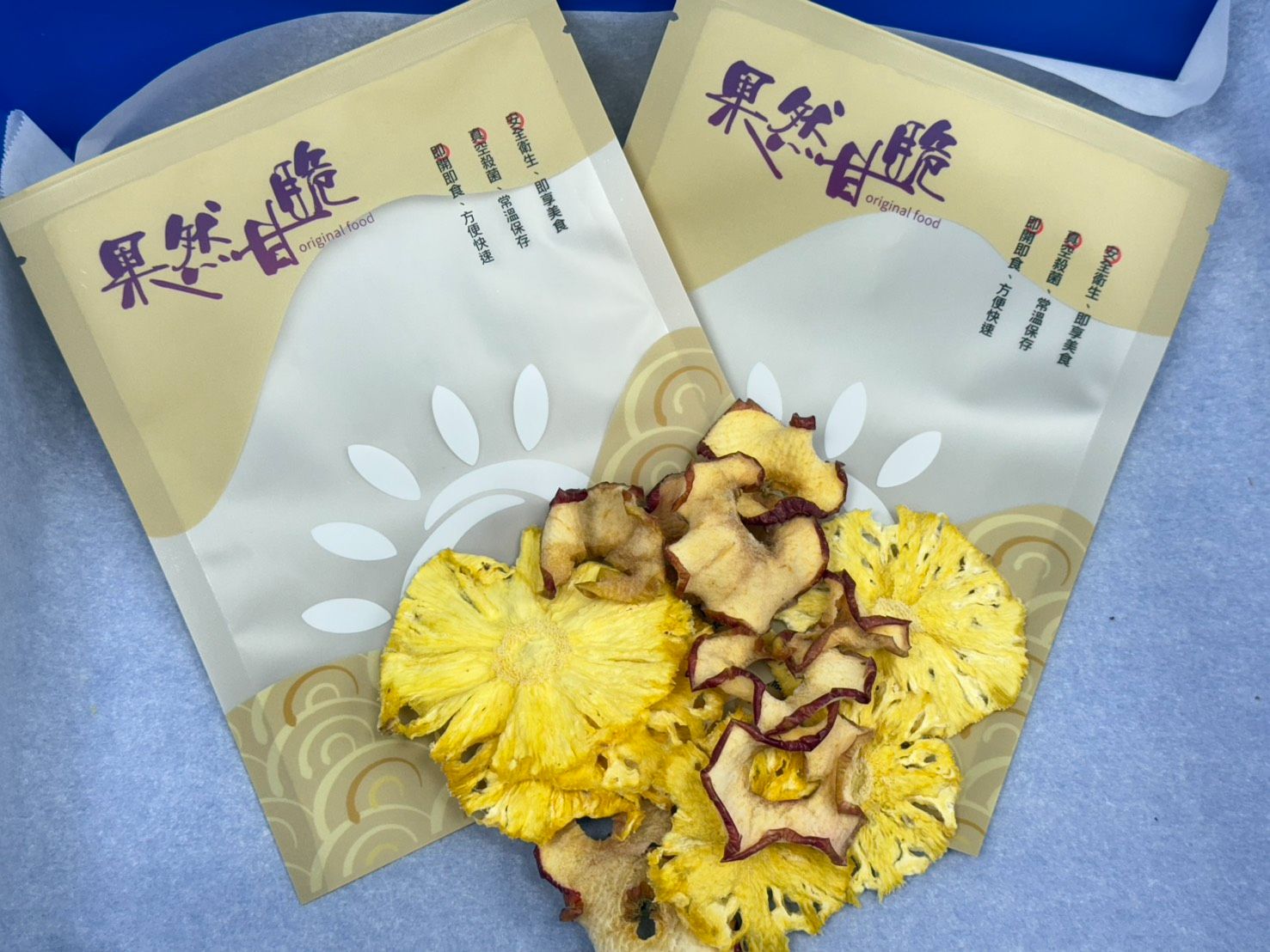 果然乾脆-綜合、鳳梨、蘋果 果乾