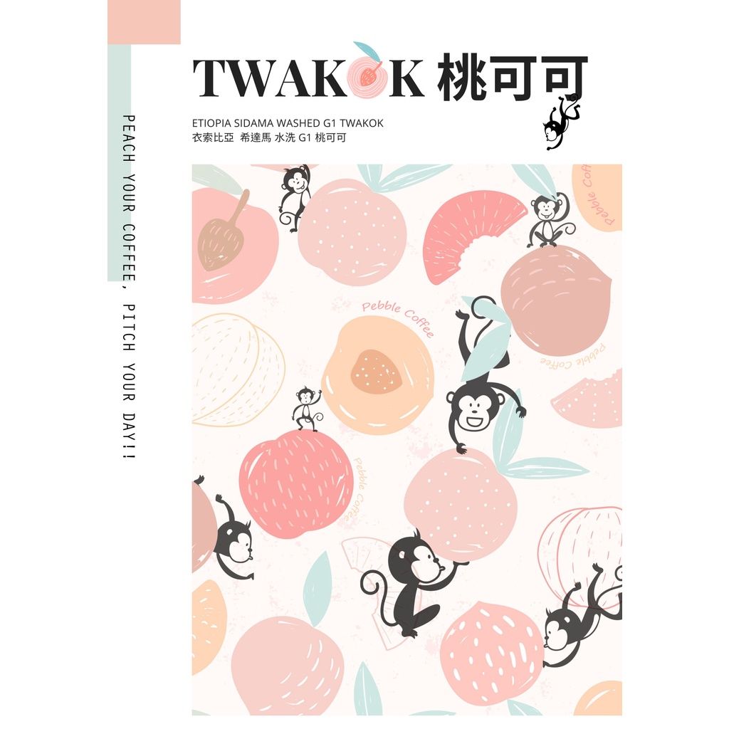 衣索比亞 西達摩 桃子甜心 桃可可 水洗 咖啡豆