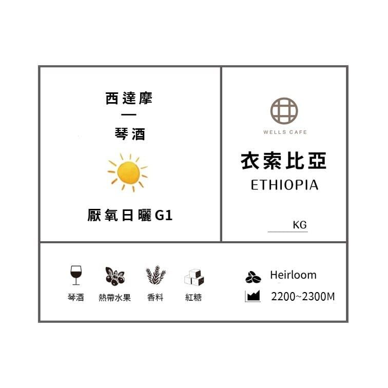 酒魂協奏曲系列｜衣索比亞 西達摩 琴酒 厭氧日曬 G1