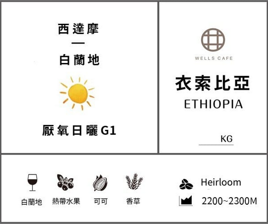 酒魂協奏曲系列 衣索比亞 西達摩 白蘭地 厭氧日曬 G1