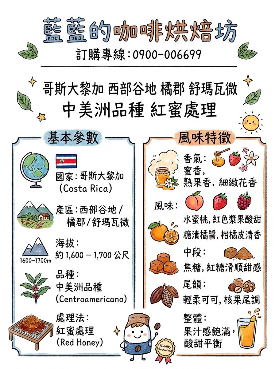 西部谷地 橘郡 舒瑪瓦微 中美洲品種 紅蜜處理