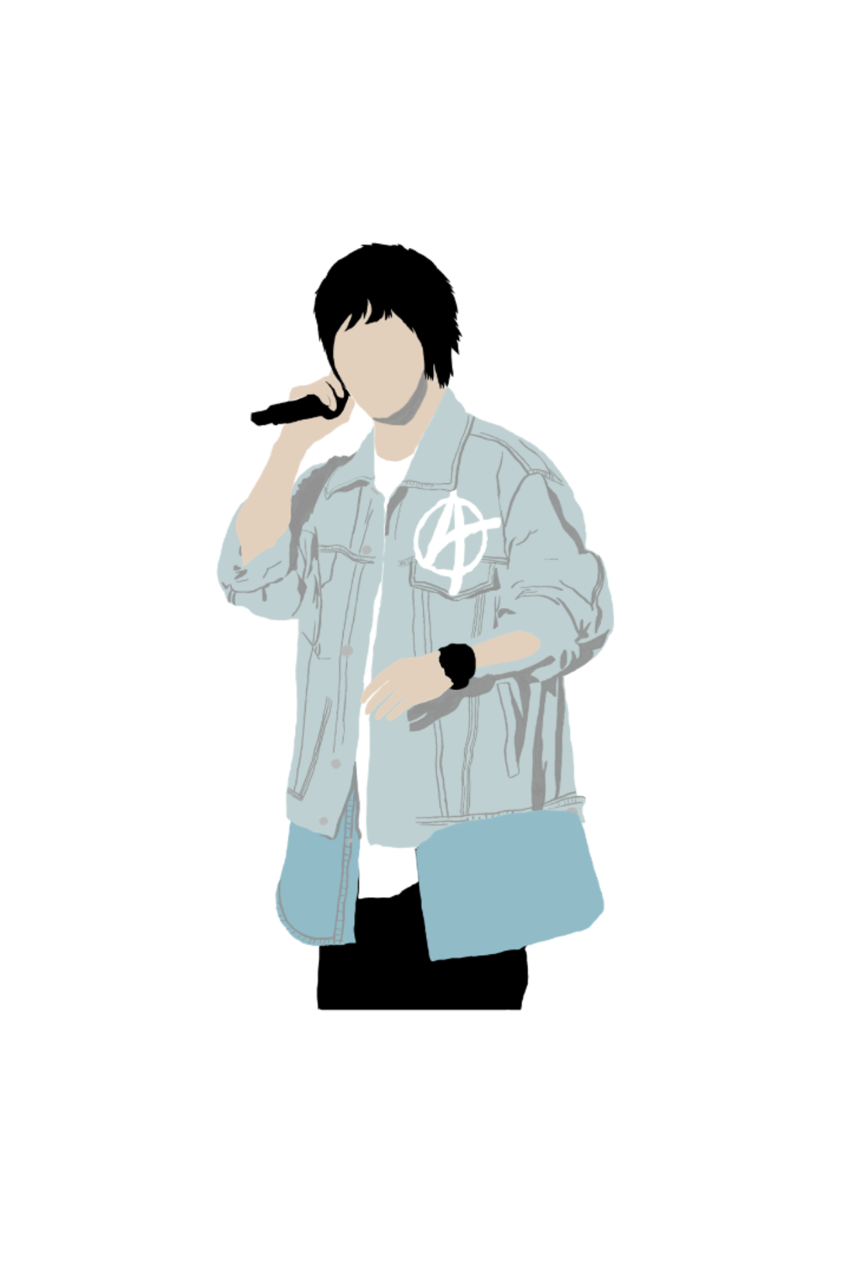 阿信似顏繪貼紙