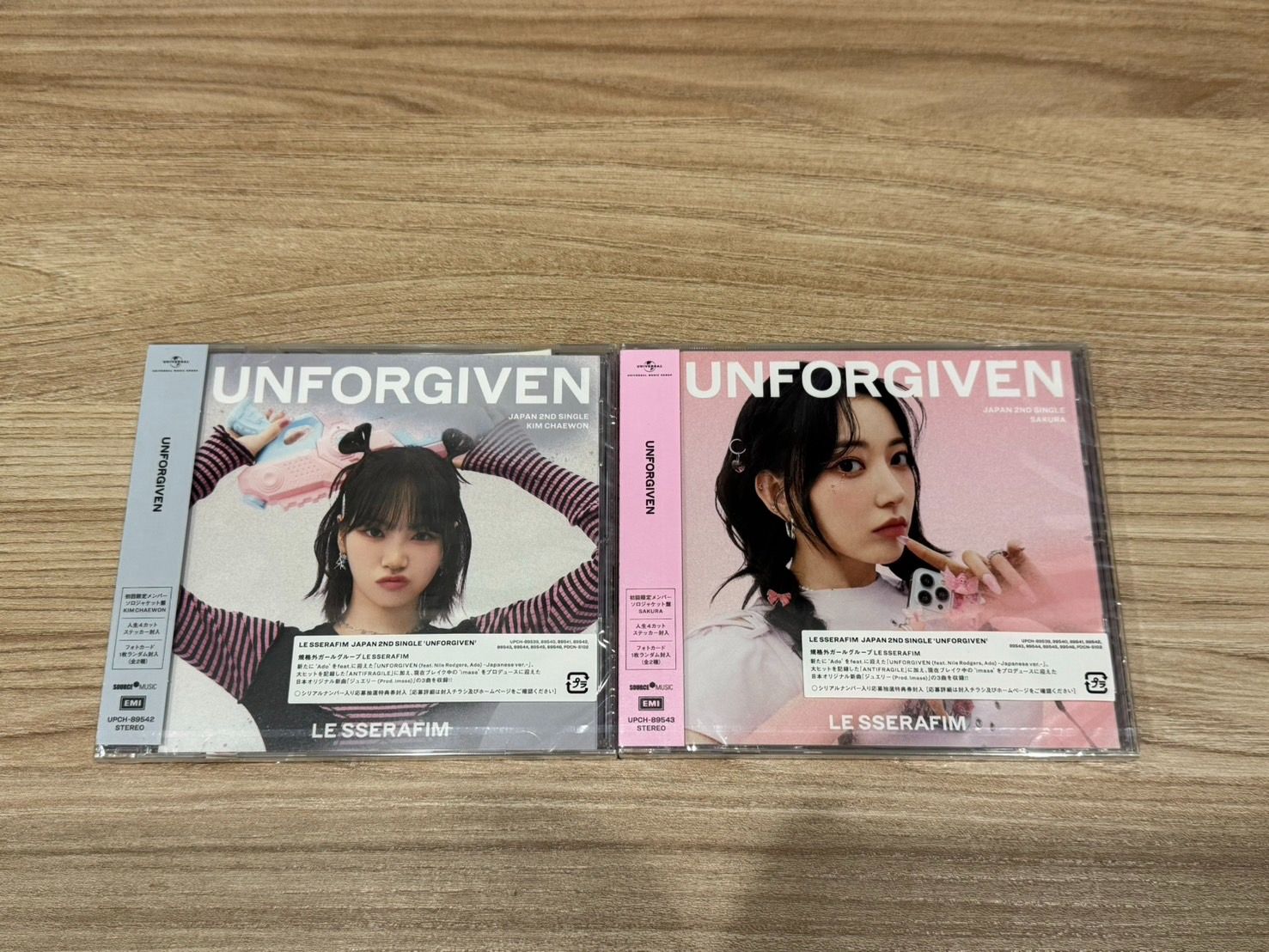 初回 UNFORGIVEN 日專單封