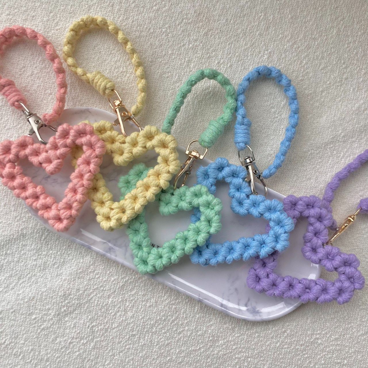 【現貨】macrame花花愛心編織掛飾/行李箱吊牌/行李辨識/旅行吊牌/情侶姐妹吊飾/配件/生日禮物