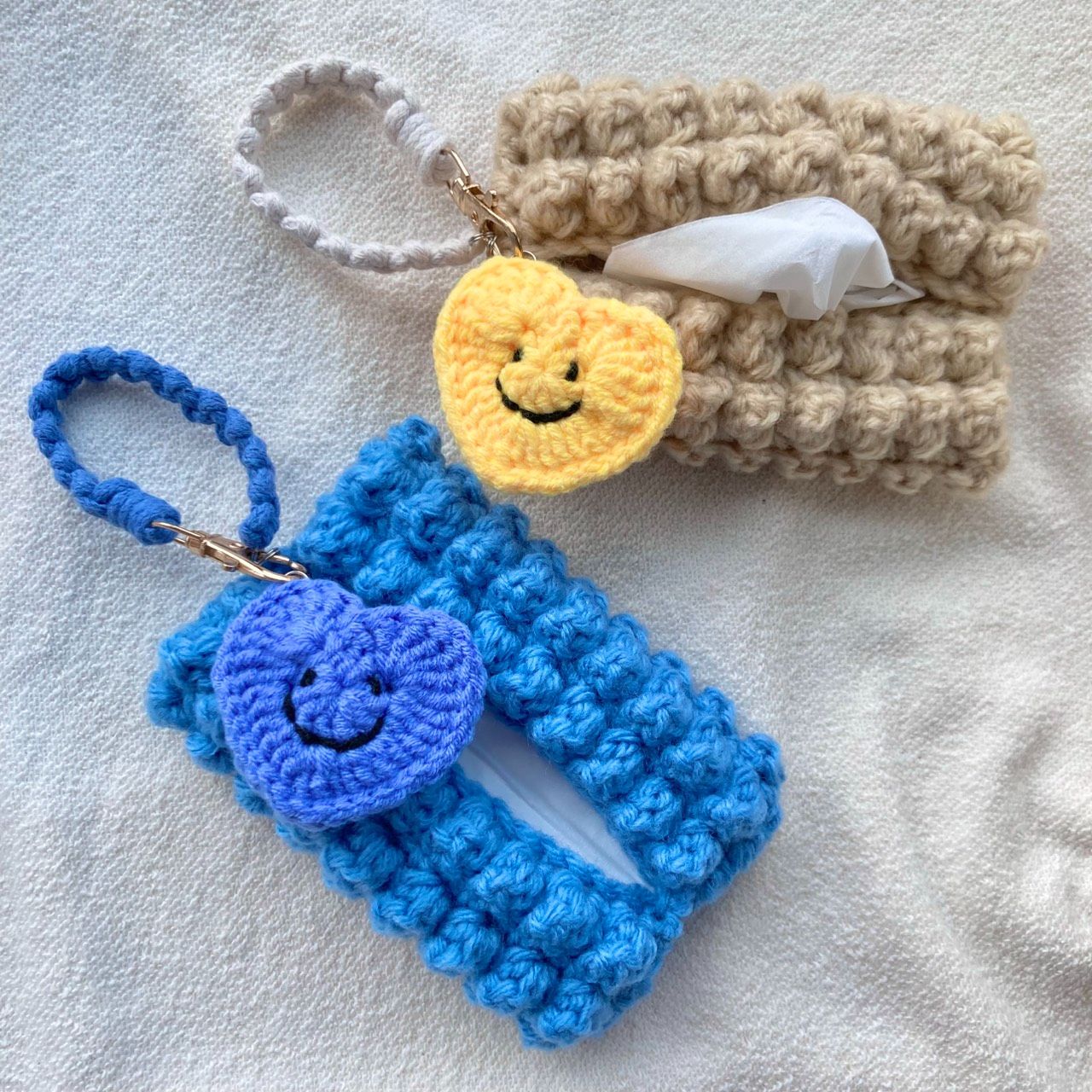 【現貨-針織手作】雲朵隨身面紙套