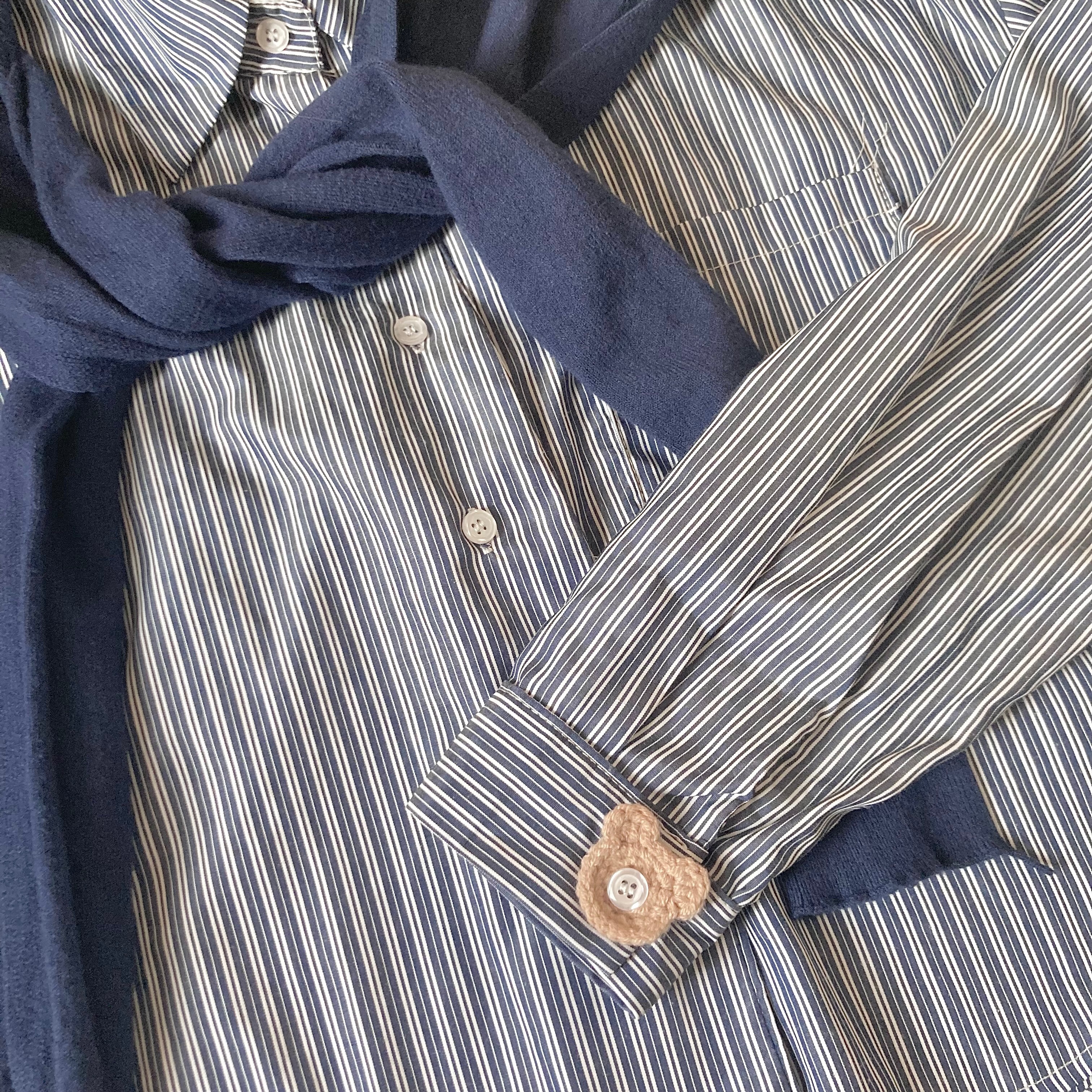 【現貨-針織手作】小熊鈕扣套/客製顏色