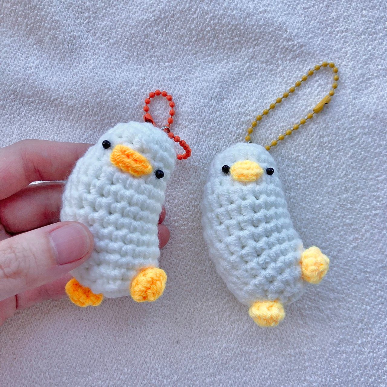 【針織手作】歪頭鵝吊飾