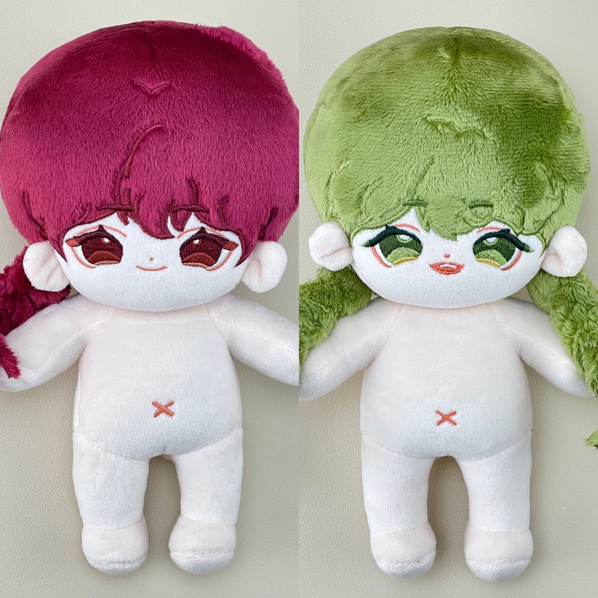 紅茶+抹茶 對娃 20cm