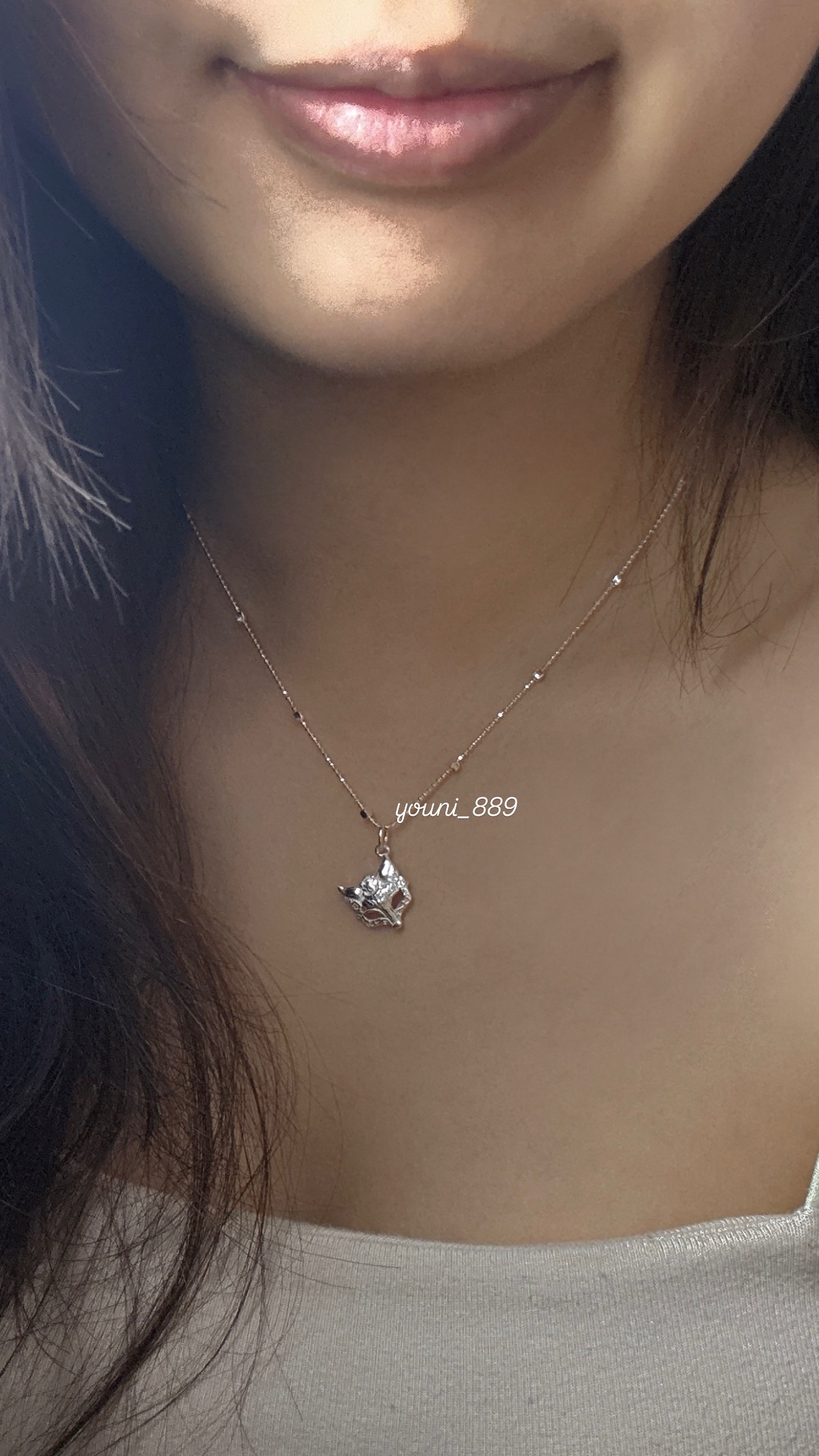 990純銀狐狸面具項鍊