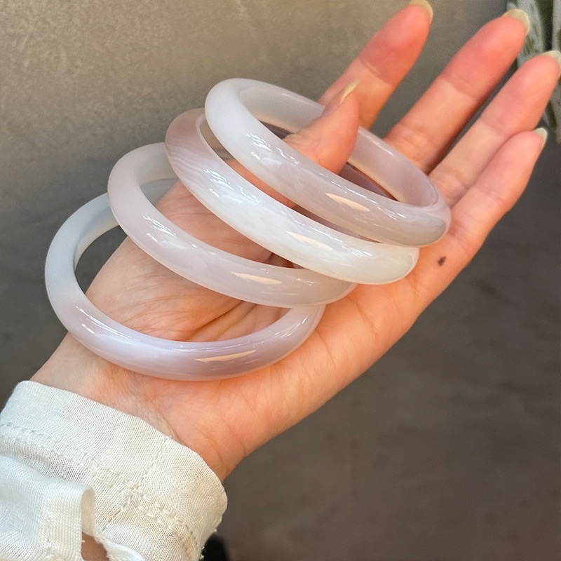 巴西紫料玉髓手鐲（固定圍）約56-59mm