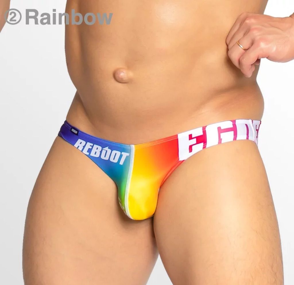 （已售完）日本EGDE（2XL號）REBOOT RE 漸層彩虹低腰三角內褲（再次補貨秒殺完售款）