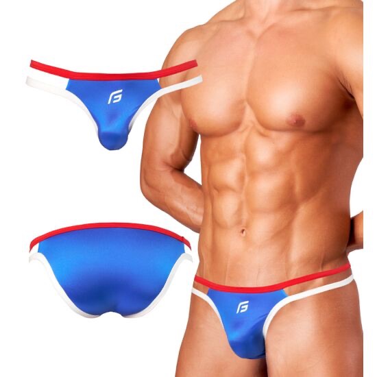 （全新正貨）日本GX3（M-2XL號閃耀藍）SHINE PLUS開衩低腰三角