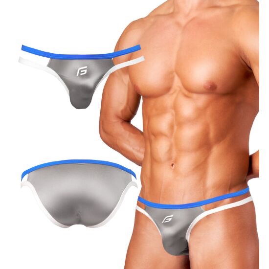 （全新正貨）日本GX3（M-2XL號銀光灰）SHINE PLUS開衩低腰三角