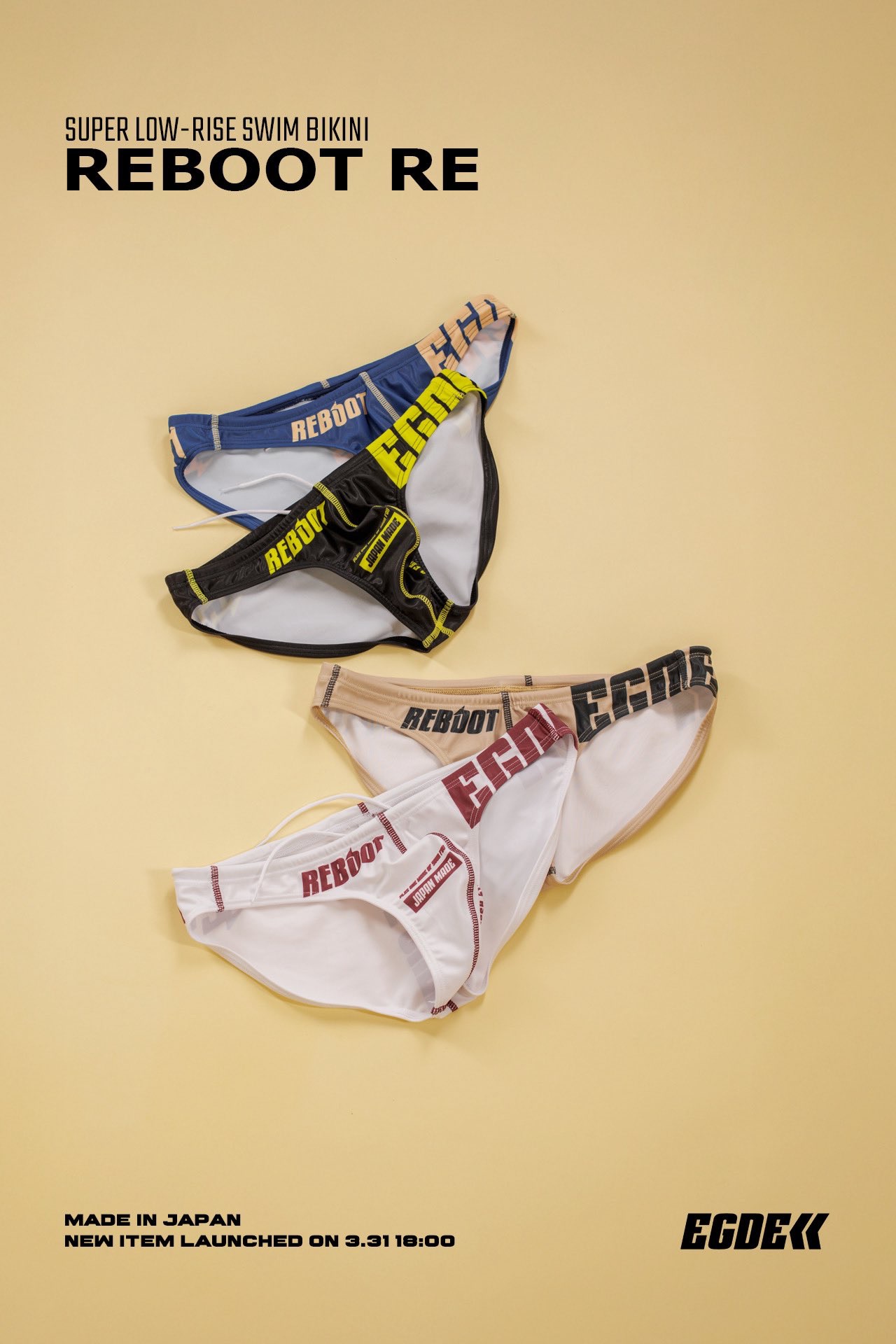 （全新正貨）日本EGDE（M-L號） [4033] REBOOT RE低腰三角泳褲（熱銷完售款）