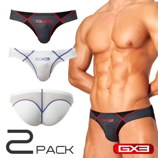 （全新正貨）日本GX3（2XL號）GLOSS SPORTS SPLASH 網眼泳褲型三角內褲（版偏小）